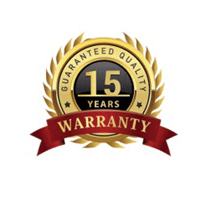 15 year warranty seal